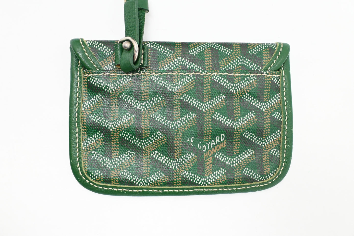 Goyard Junior Saint Louis in Green Goyardine Canvas