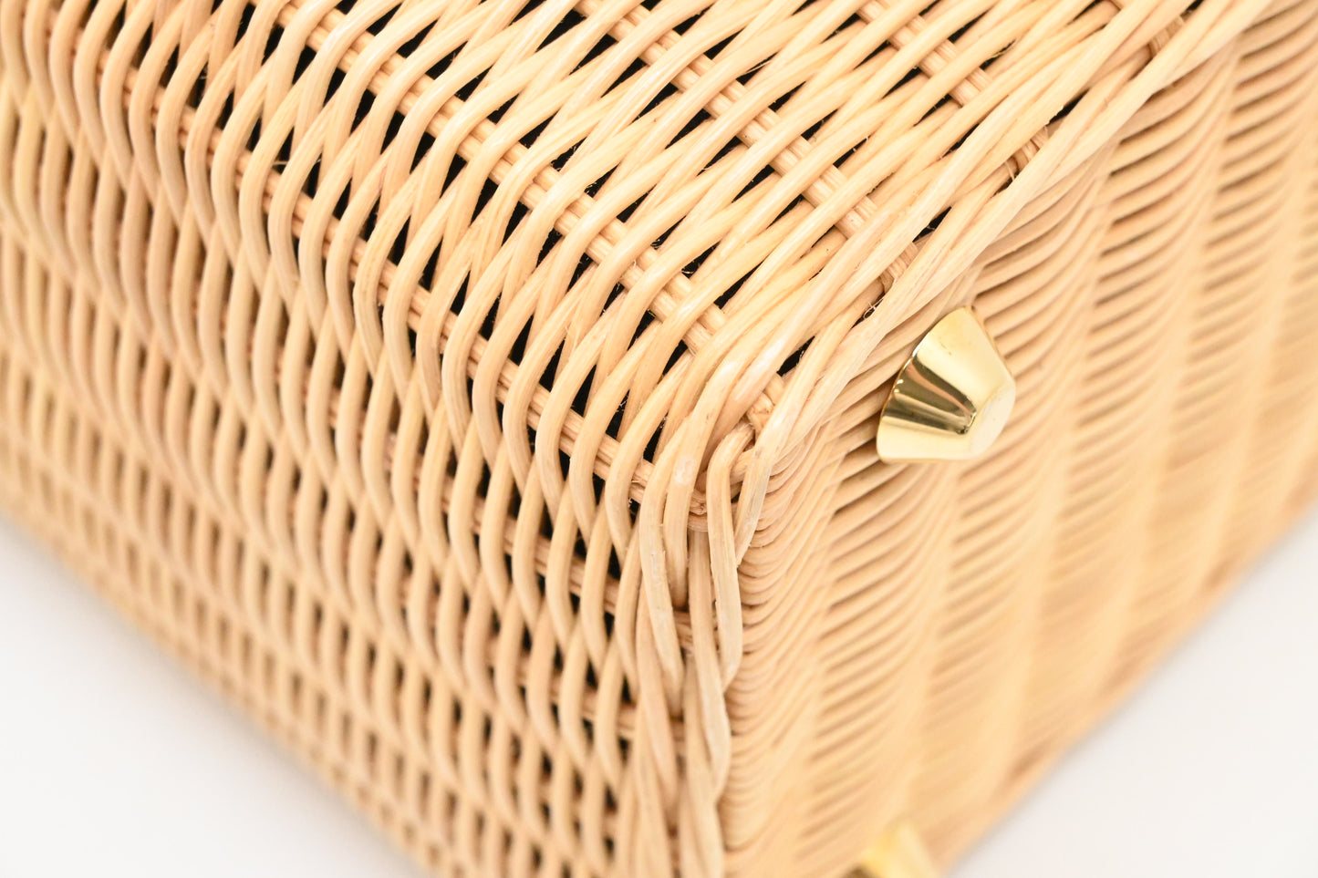 Prada Midollino Canapa Wicker in Black Canvas