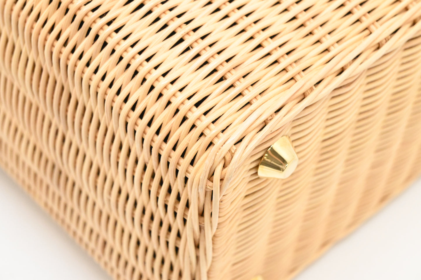 Prada Midollino Canapa Wicker in Black Canvas