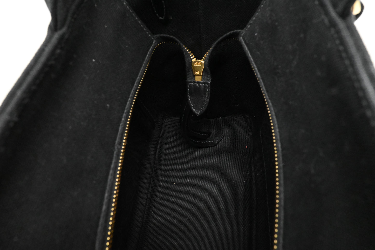 Prada Midollino Canapa Wicker in Black Canvas