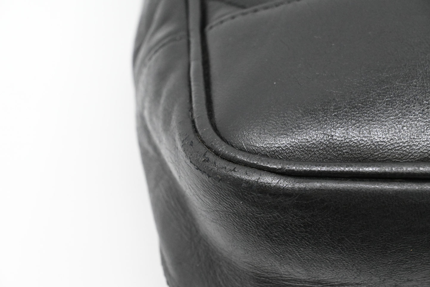 Chanel Shoulder Bag in Black Mattelassé Leather