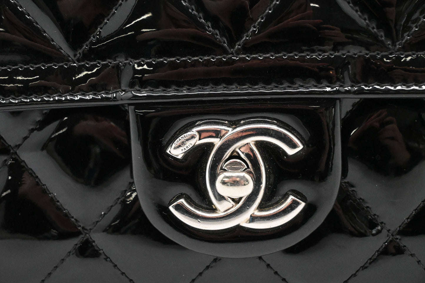 Chanel Coco Shine Flap Bag in Black Patent Leather