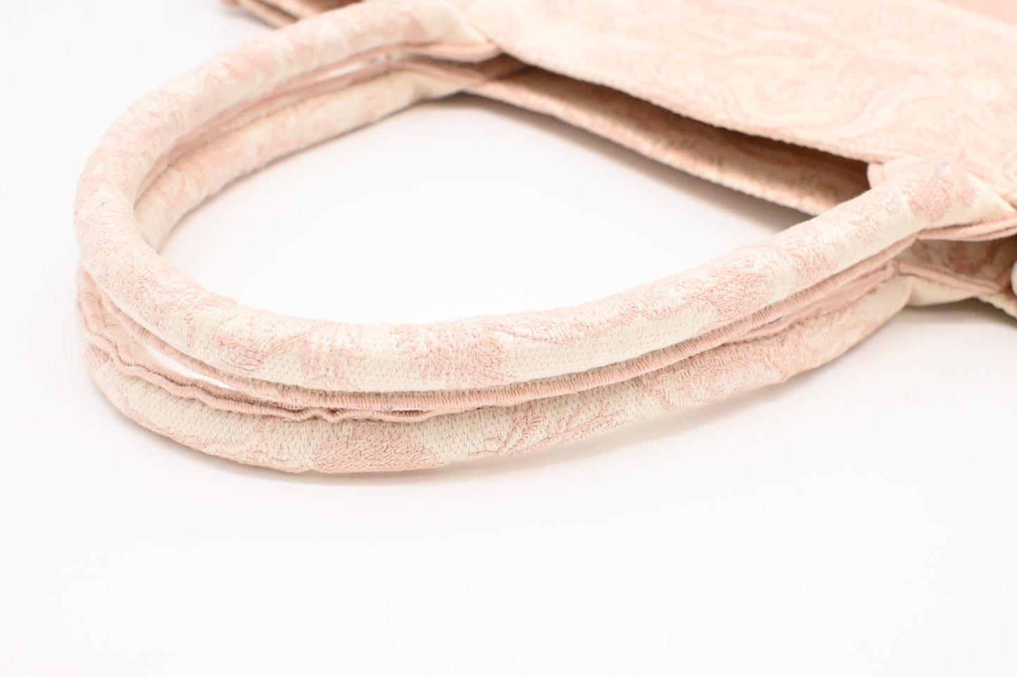 Dior Medium Book Tote in Pink Toile de Jouy Sauvage Embroidery