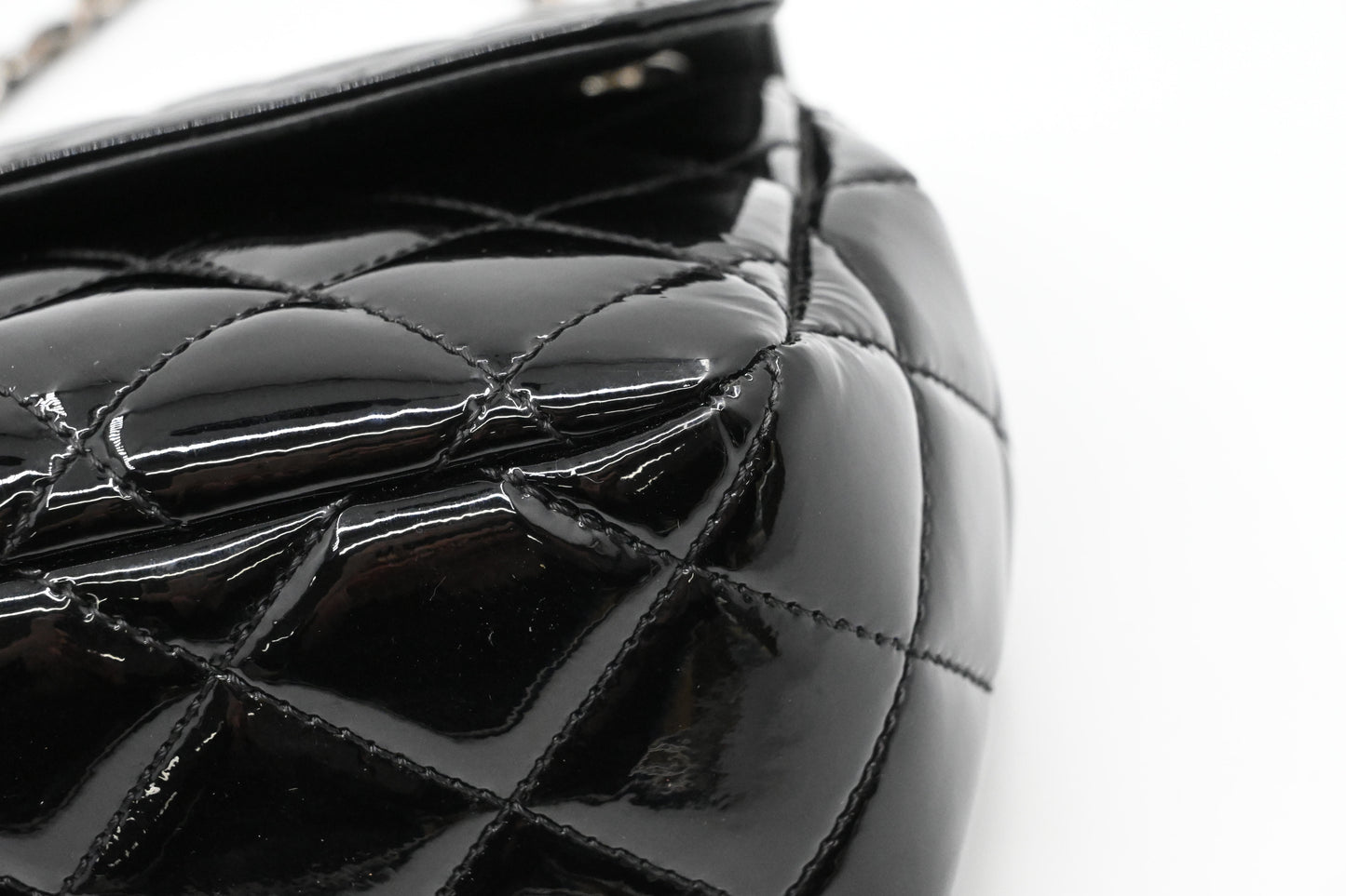 Chanel Coco Shine Flap Bag in Black Patent Leather