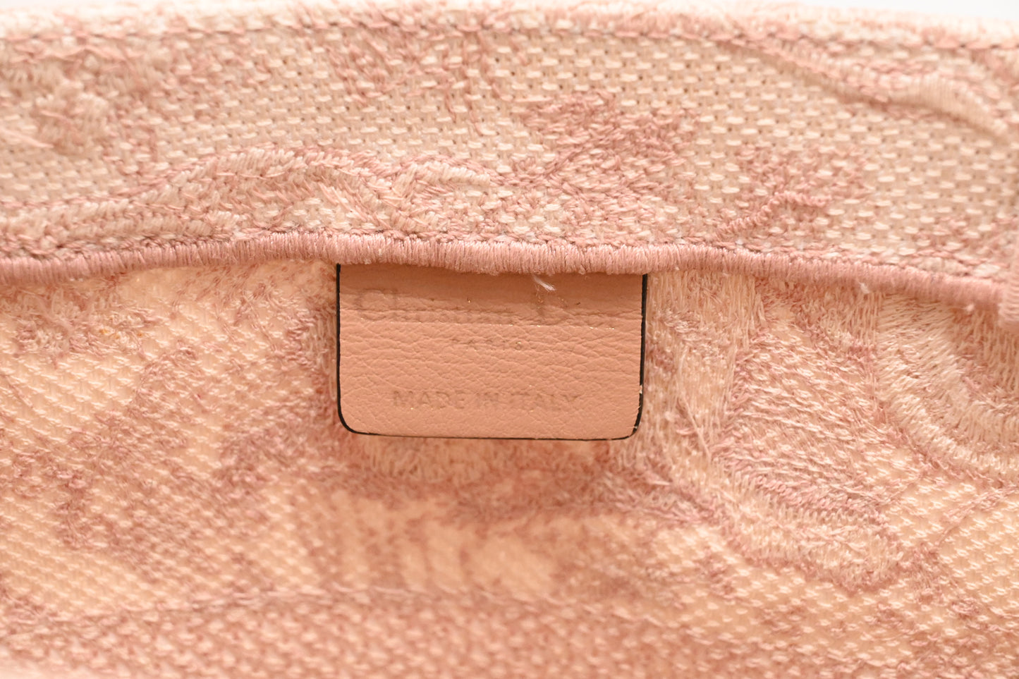 Dior Medium Book Tote in Pink Toile de Jouy Sauvage Embroidery