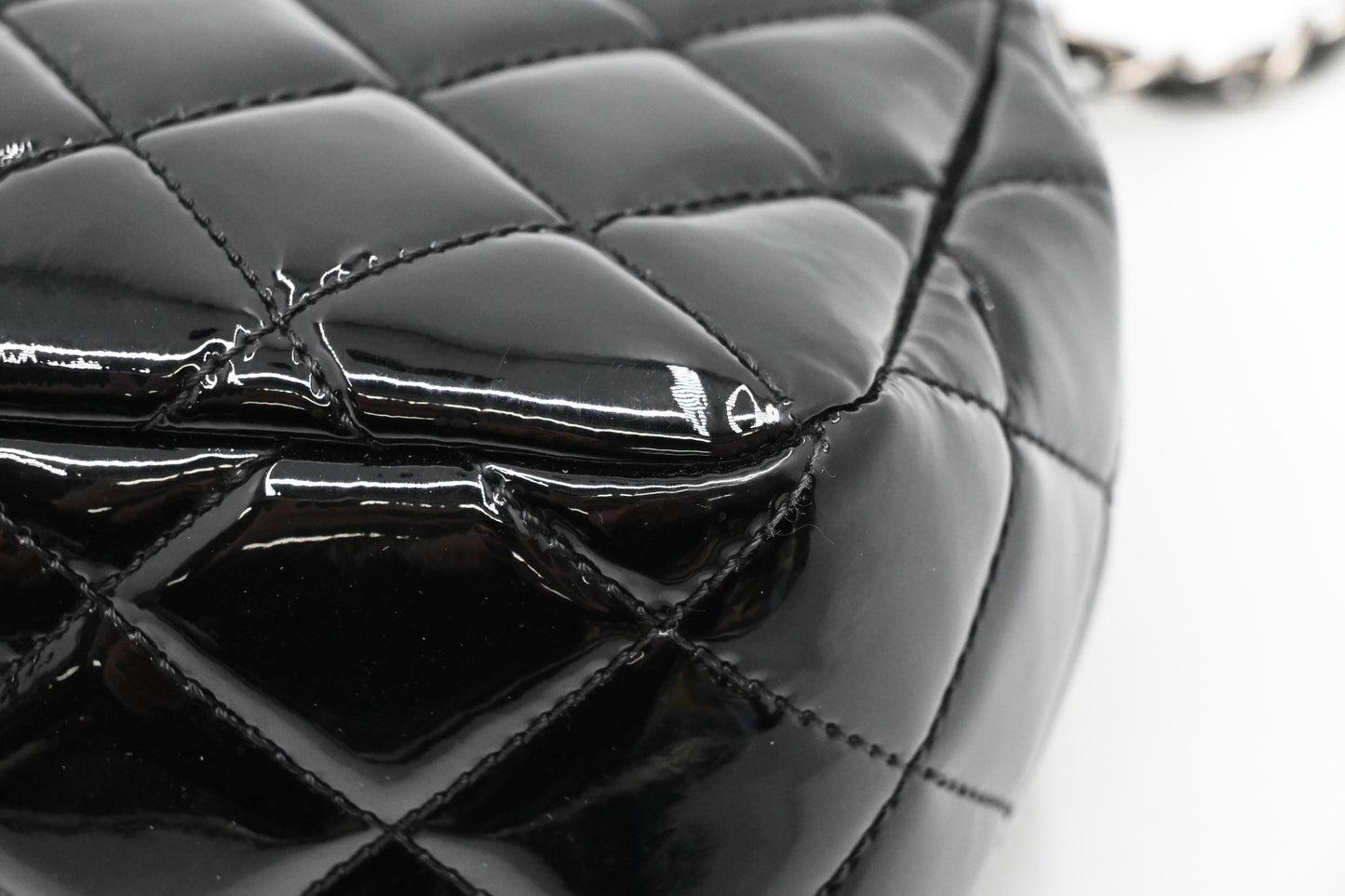 Chanel Coco Shine Flap Bag in Black Patent Leather