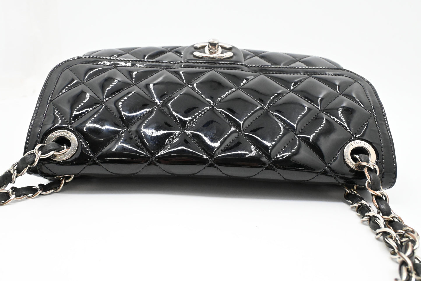 Chanel Coco Shine Flap Bag in Black Patent Leather