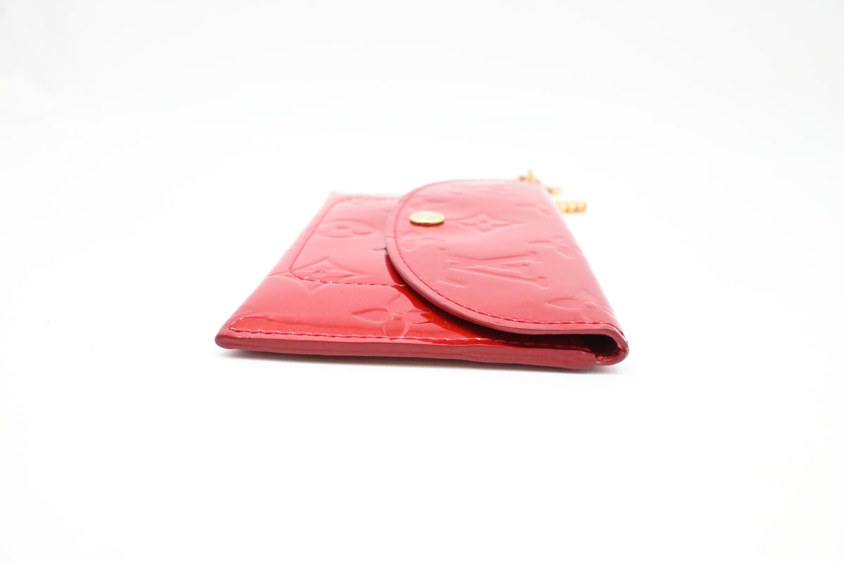 Louis Vuitton Envelope Pouch in Red Vernis Leather