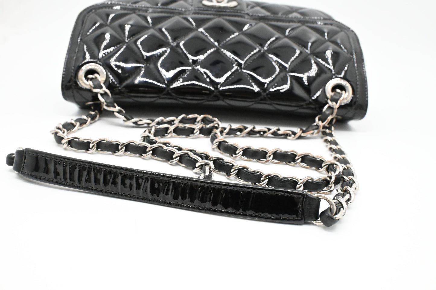 Chanel Coco Shine Flap Bag in Black Patent Leather