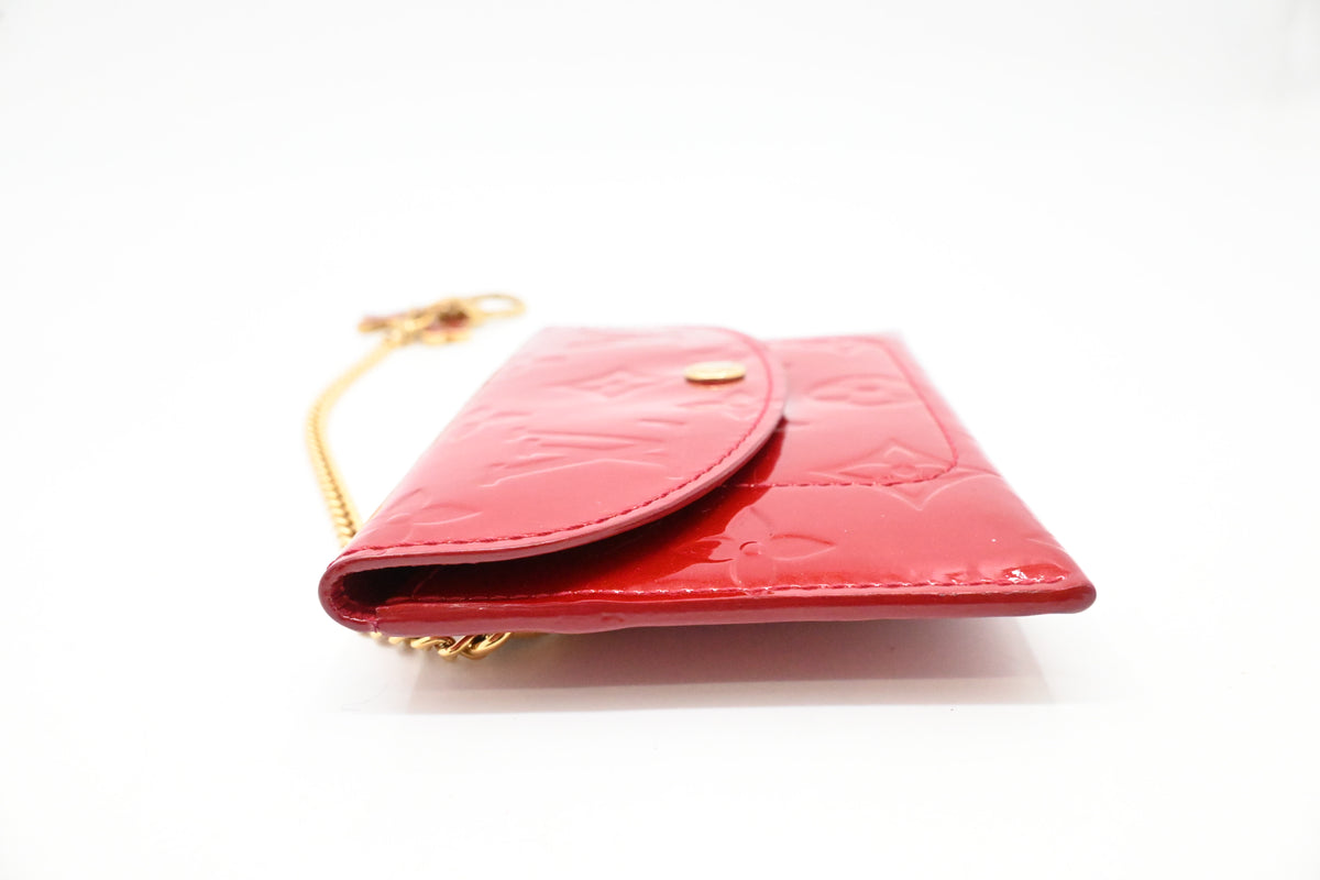 Louis Vuitton Envelope Pouch in Red Vernis Leather