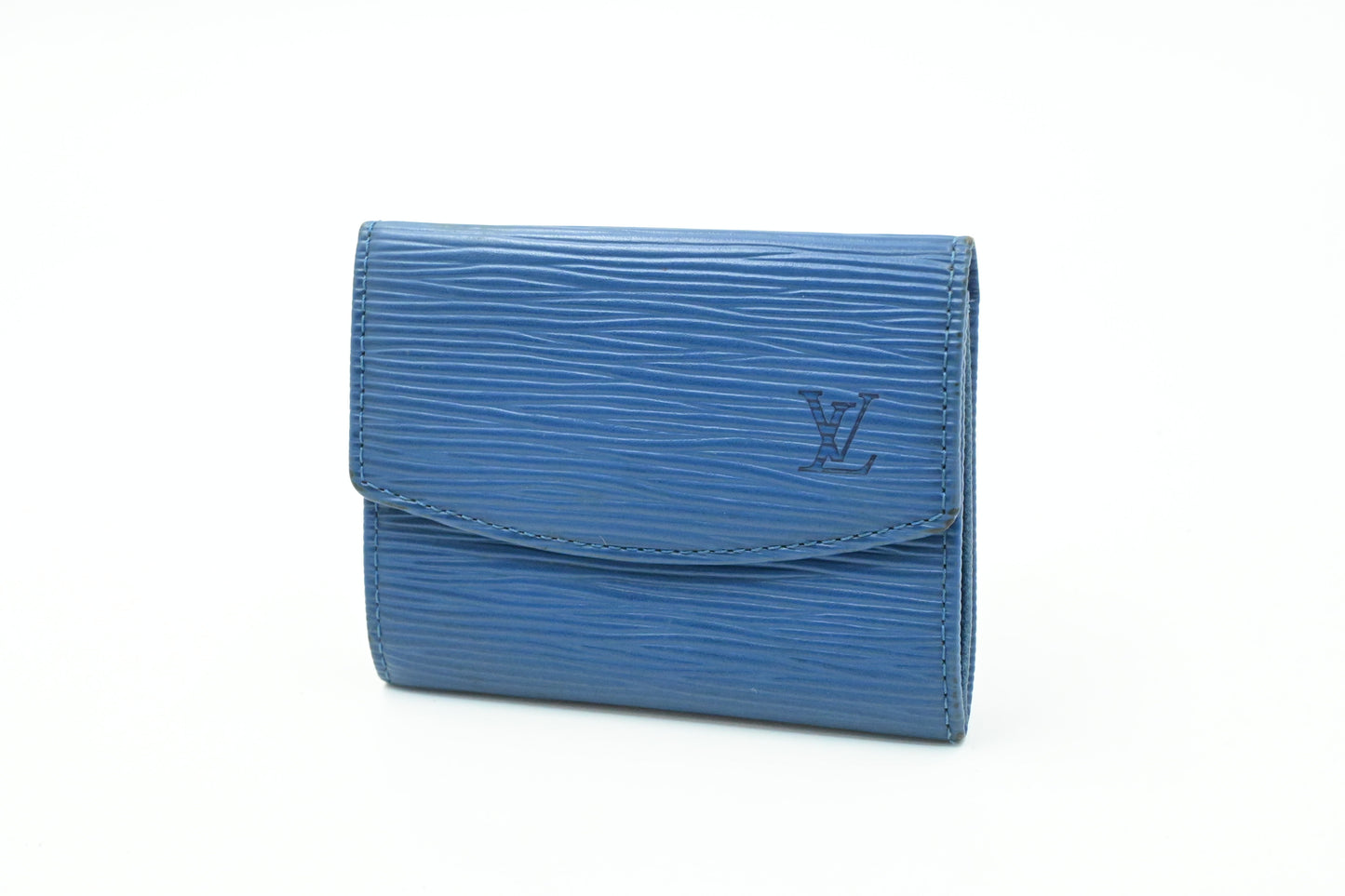 Louis Vuitton Coin Case in Blue Epi Leather