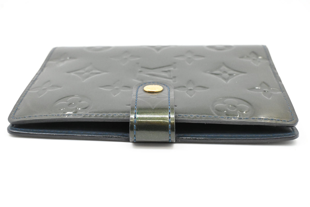 Louis Vuitton Agenda PM in Dark Green Vernis Leather