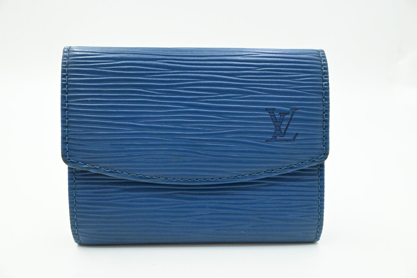 Louis Vuitton Coin Case in Blue Epi Leather
