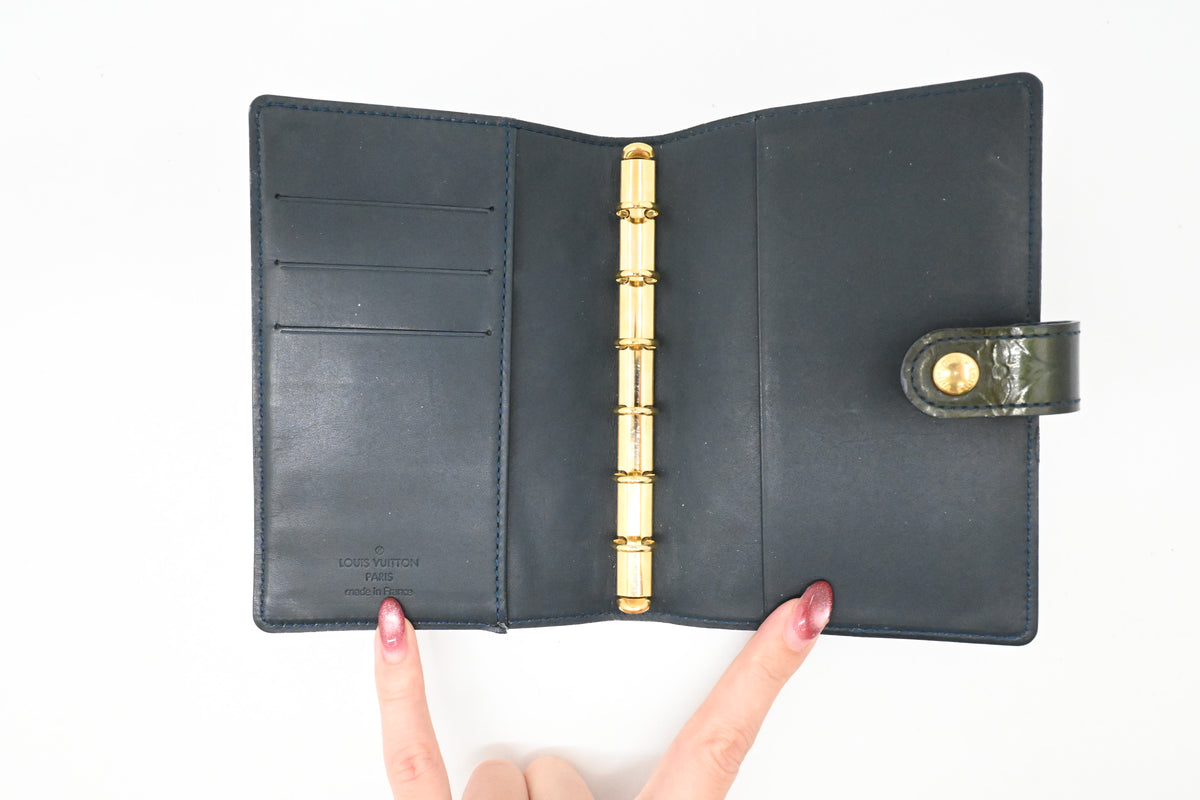 Louis Vuitton Agenda PM in Dark Green Vernis Leather