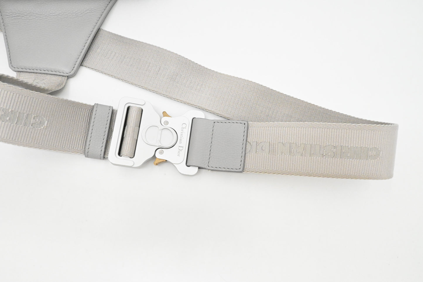 Dior Saddle Bag Crossbody in Gray Leather