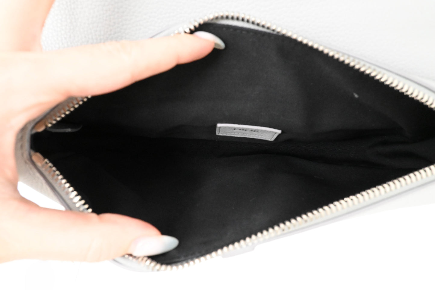 Dior Saddle Bag Crossbody in Gray Leather