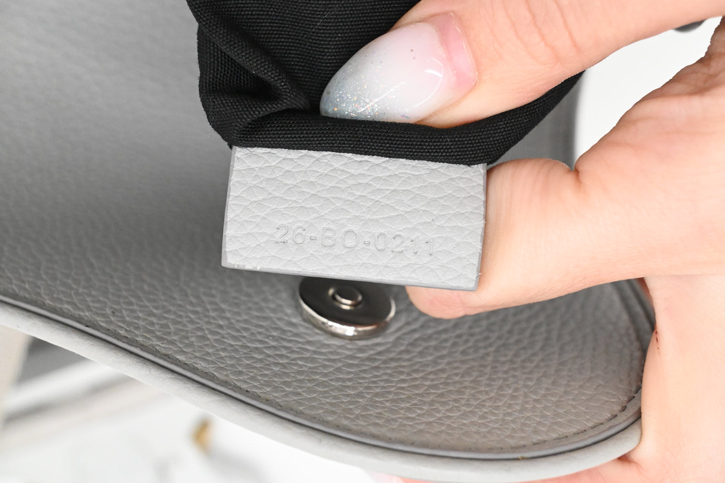 Dior Saddle Bag Crossbody in Gray Leather