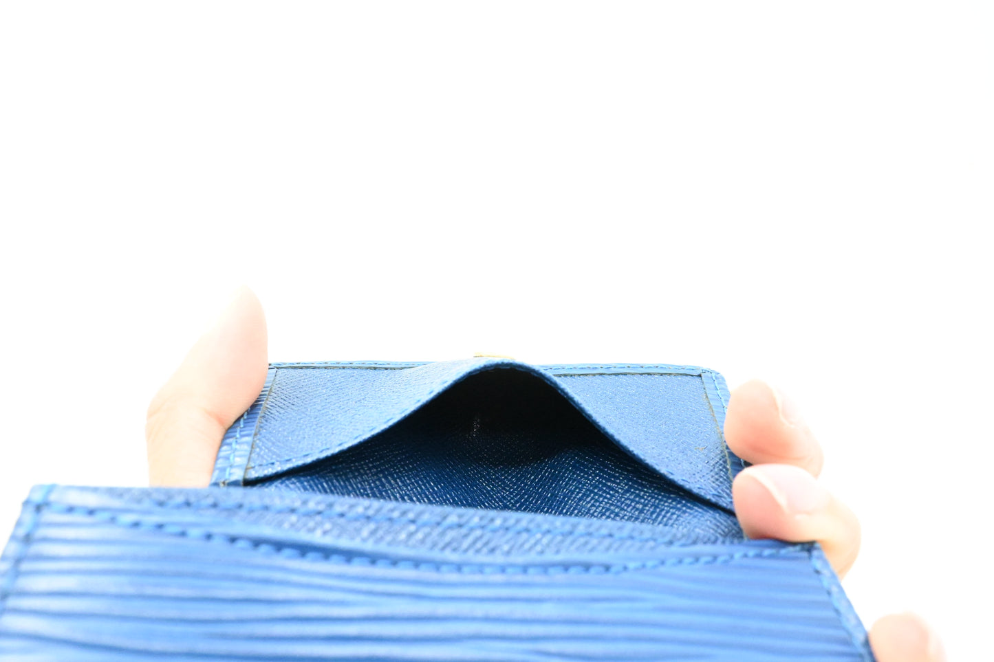 Louis Vuitton Coin Case in Blue Epi Leather