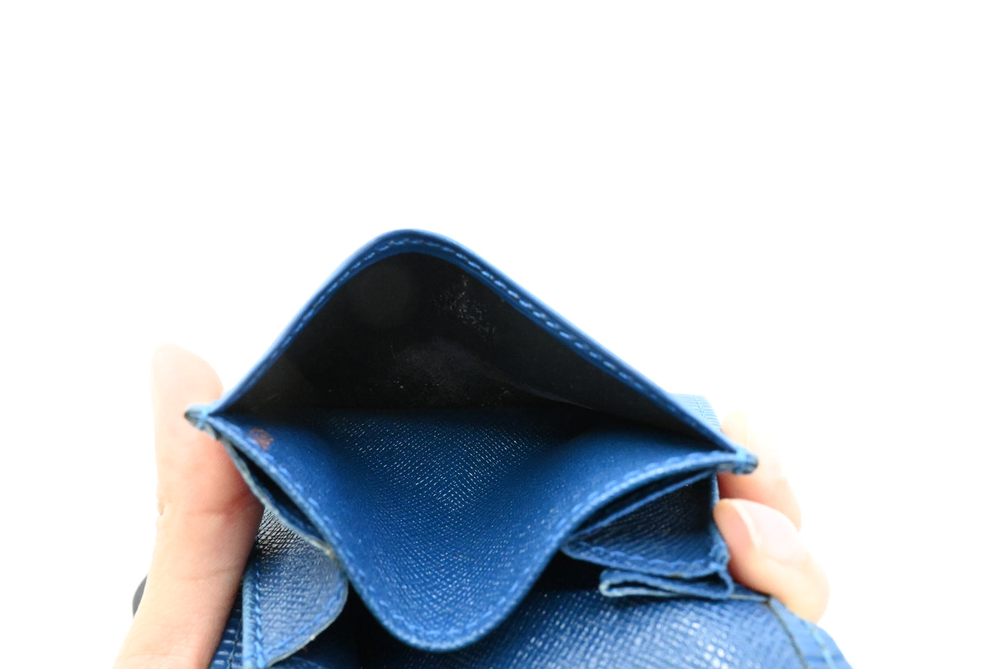 Louis Vuitton Coin Case in Blue Epi Leather