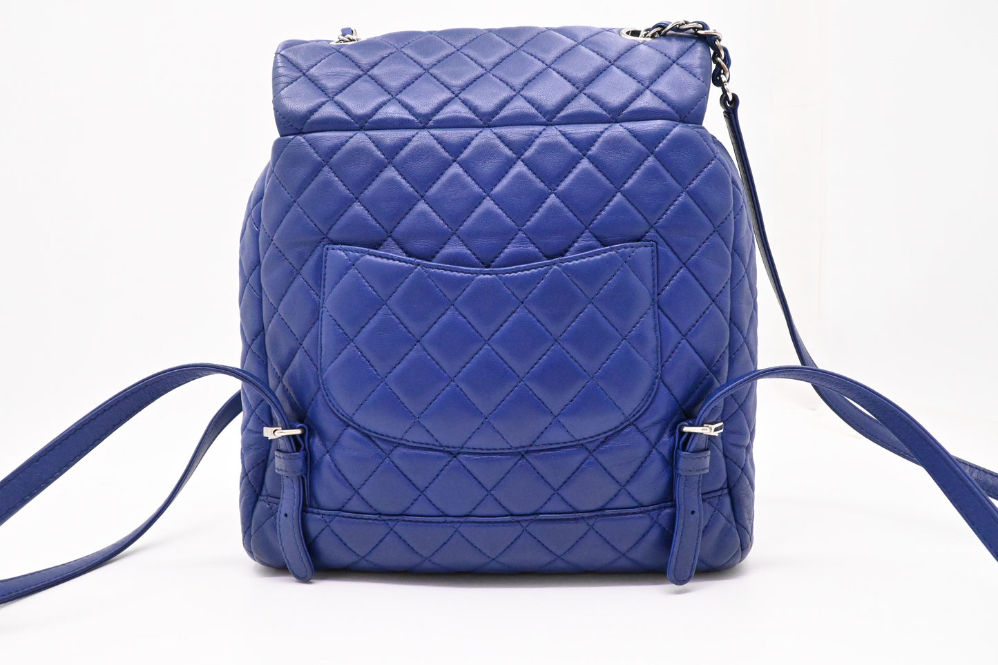 Chanel Urban Spirit Backpack in Blue Matelassé Leather
