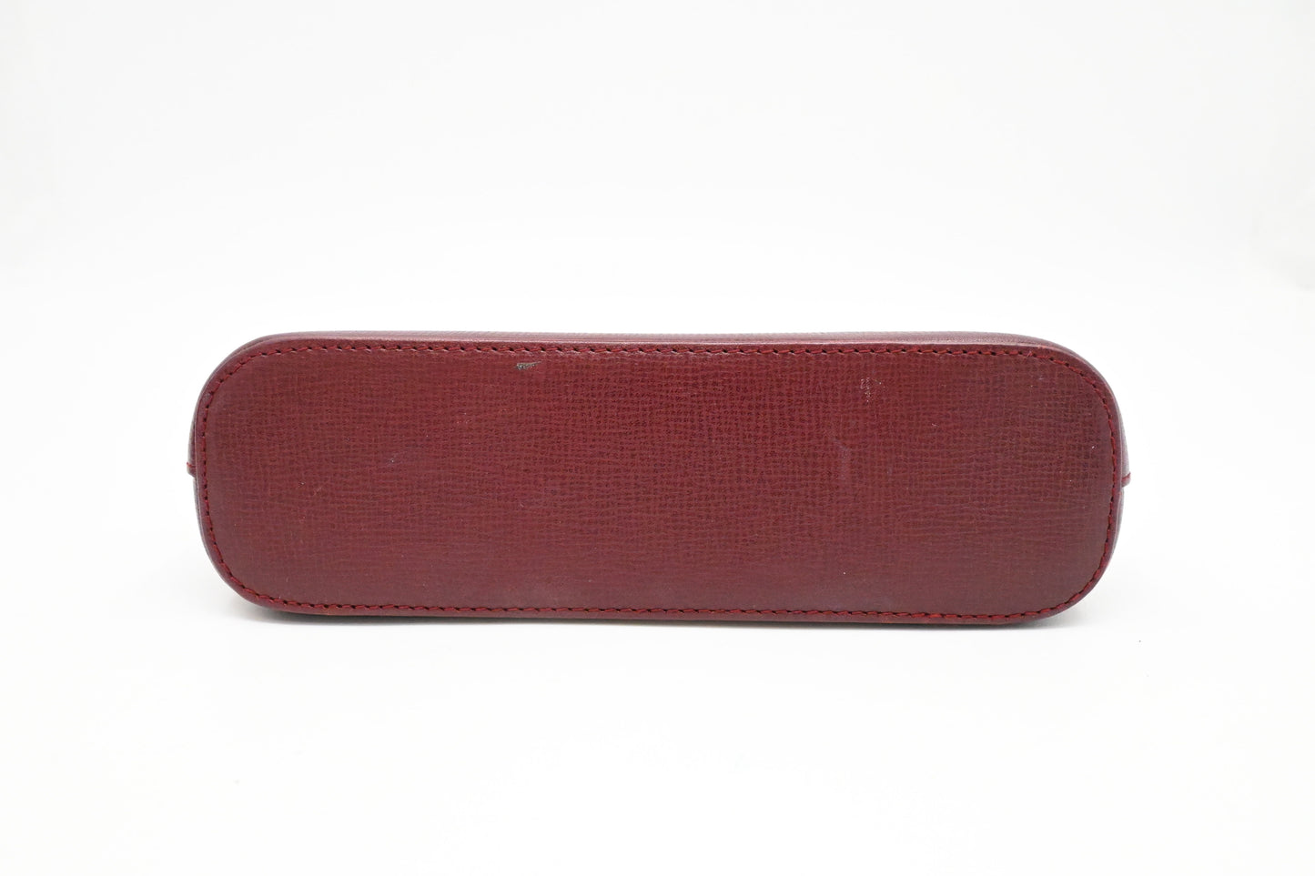 Cartier Cosmetics Pouch in Burgundy Leather