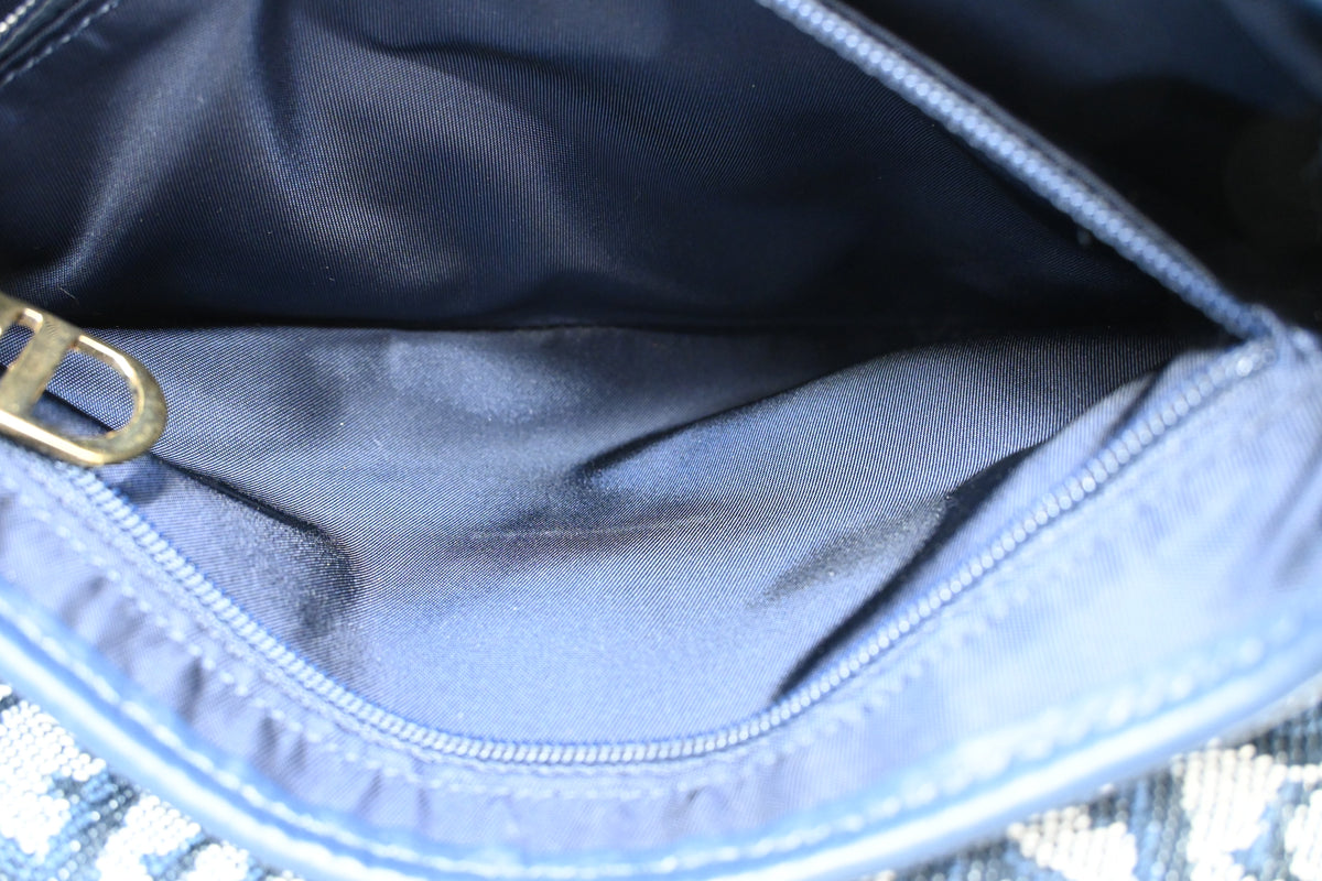 Dior Saddle Bag in Blue Oblique Canvas