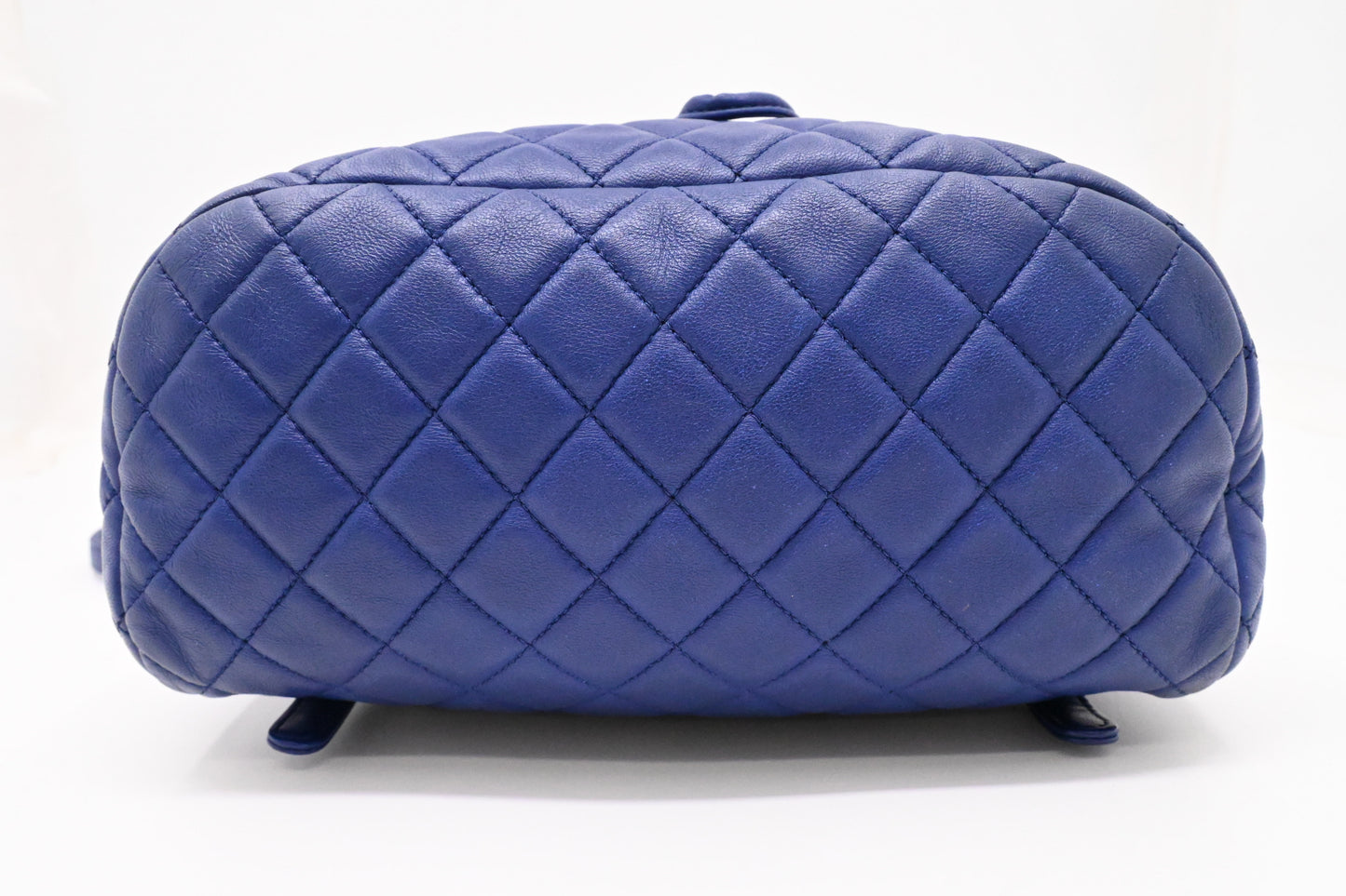 Chanel Urban Spirit Backpack in Blue Matelassé Leather