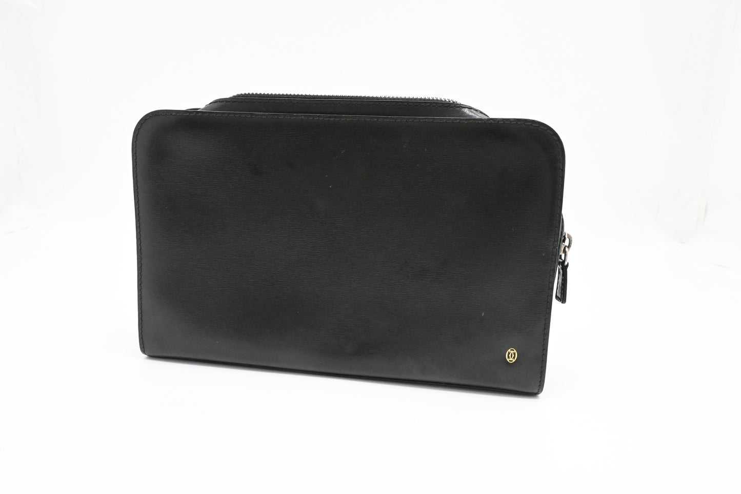 Cartier Clutch in Black Leather
