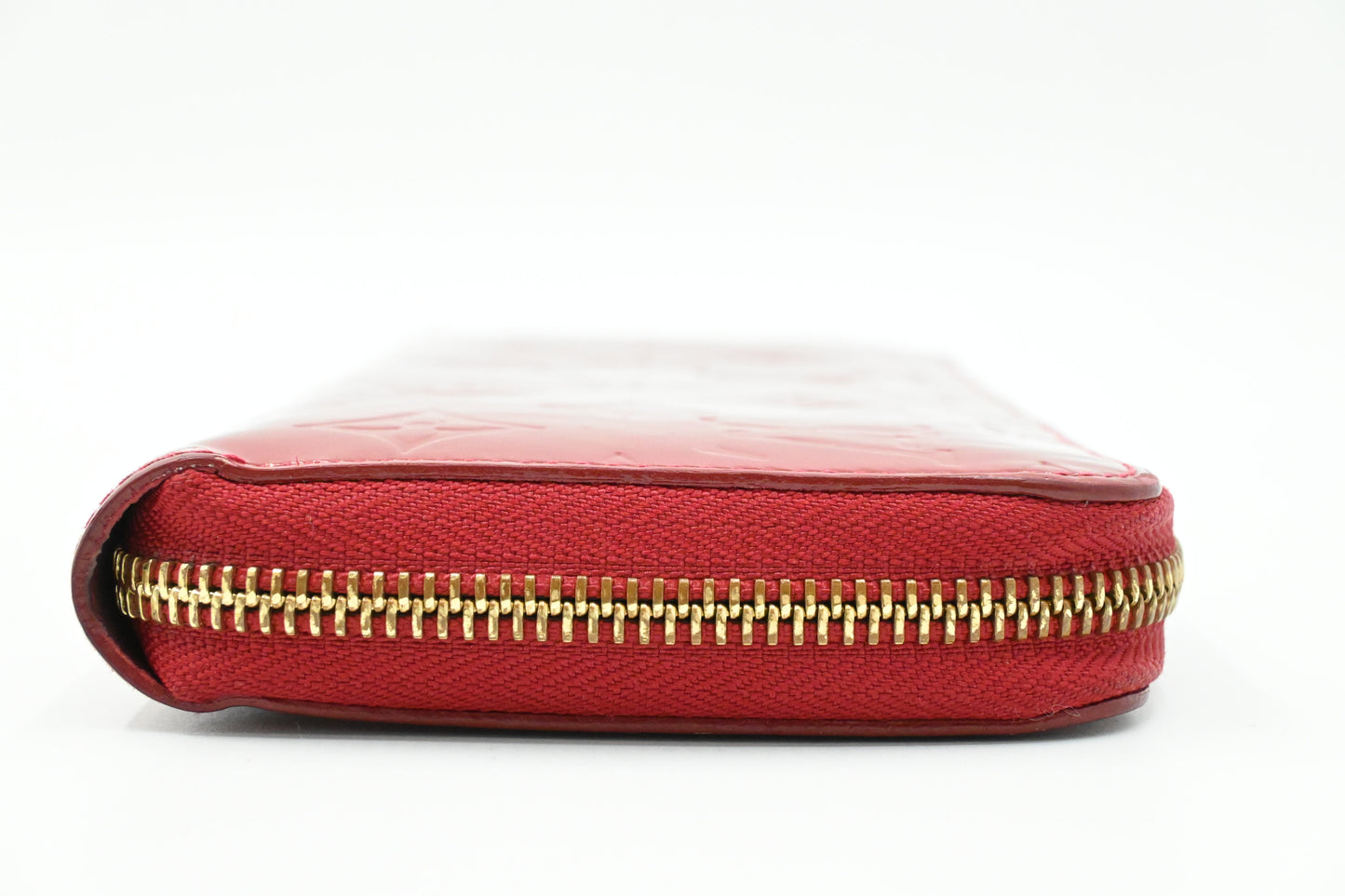 Louis Vuitton Long Zippy Wallet in Red Vernis Leather
