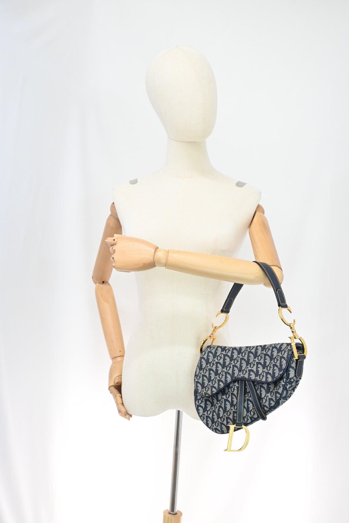 Dior Saddle Bag in Blue Oblique Canvas