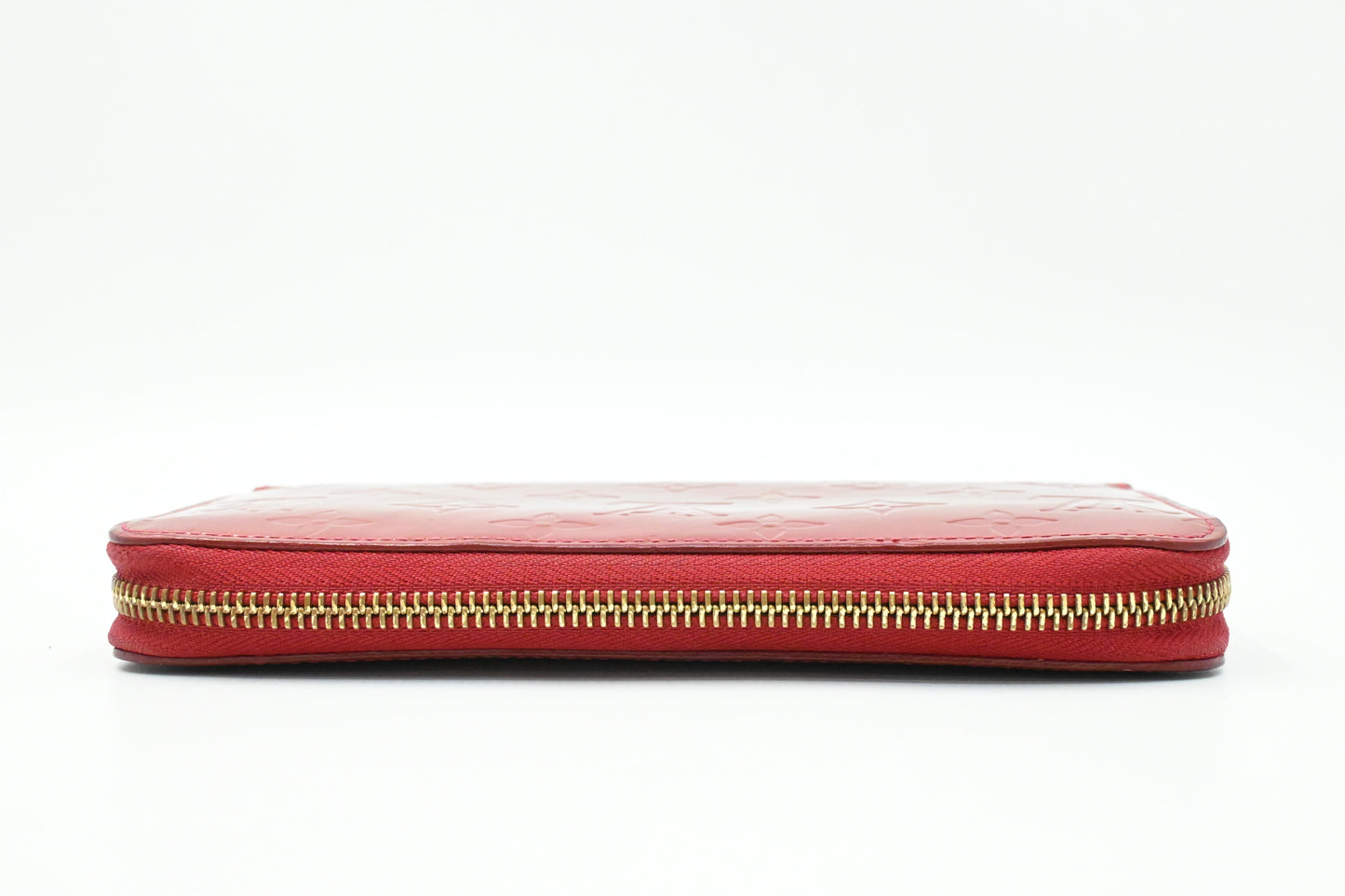 Louis Vuitton Long Zippy Wallet in Red Vernis Leather