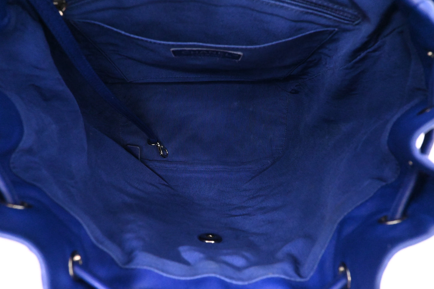 Chanel Urban Spirit Backpack in Blue Matelassé Leather