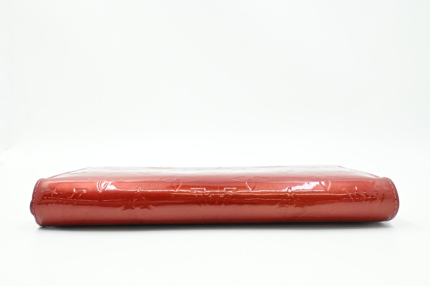 Louis Vuitton Long Zippy Wallet in Red Vernis Leather