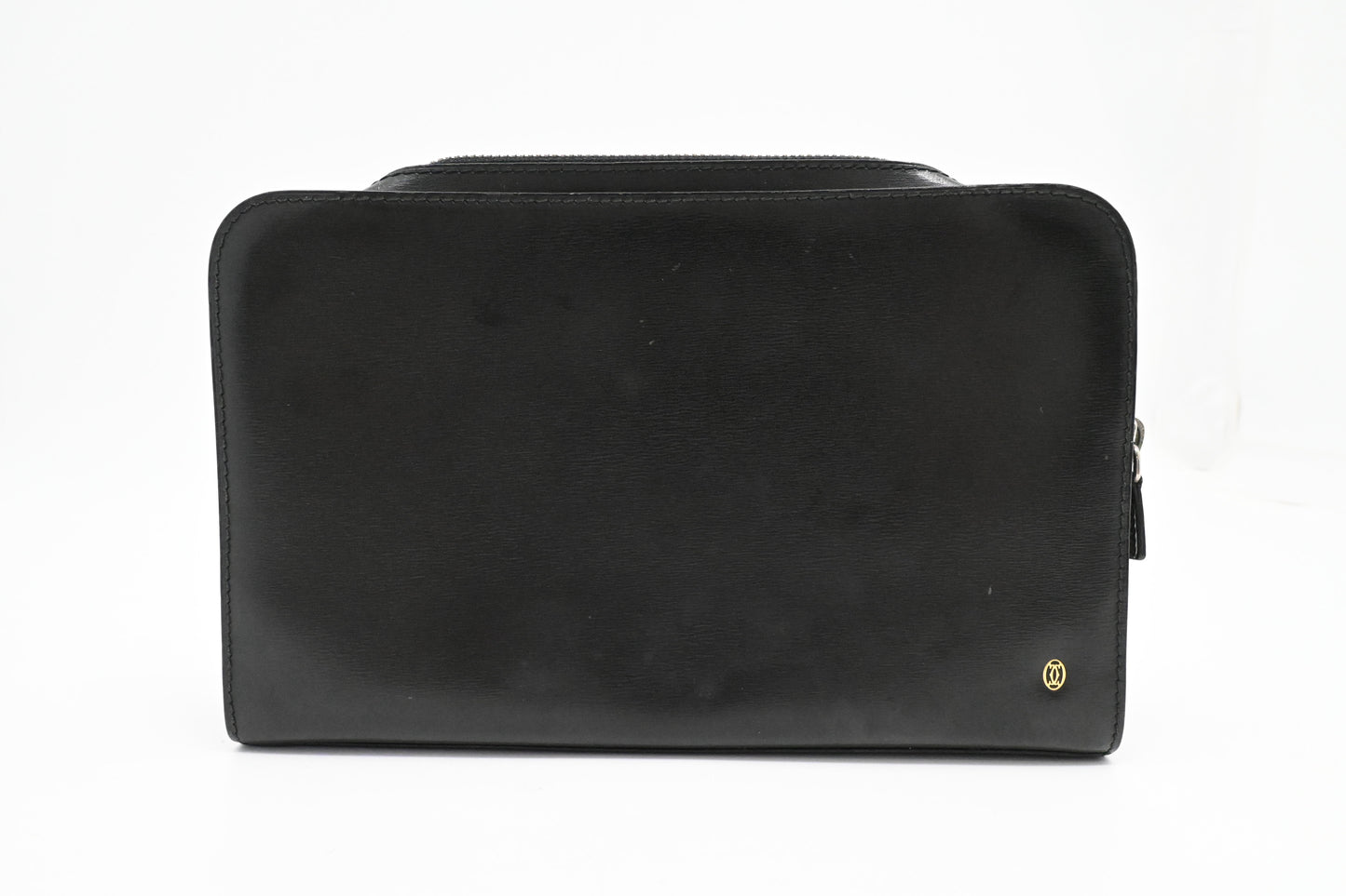 Cartier Clutch in Black Leather