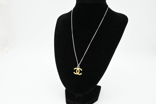 Chanel Cream CC Logo Necklace
