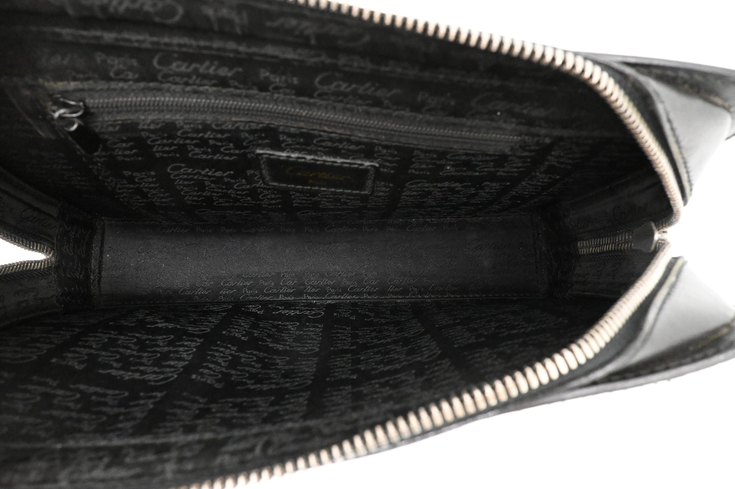 Cartier Clutch in Black Leather