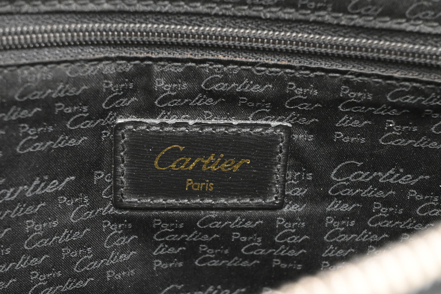 Cartier Clutch in Black Leather