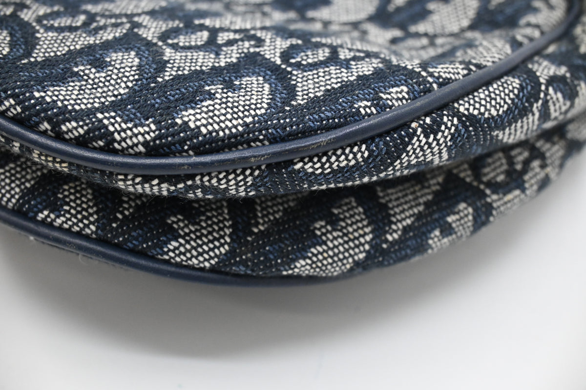 Dior Saddle Bag in Blue Oblique Canvas