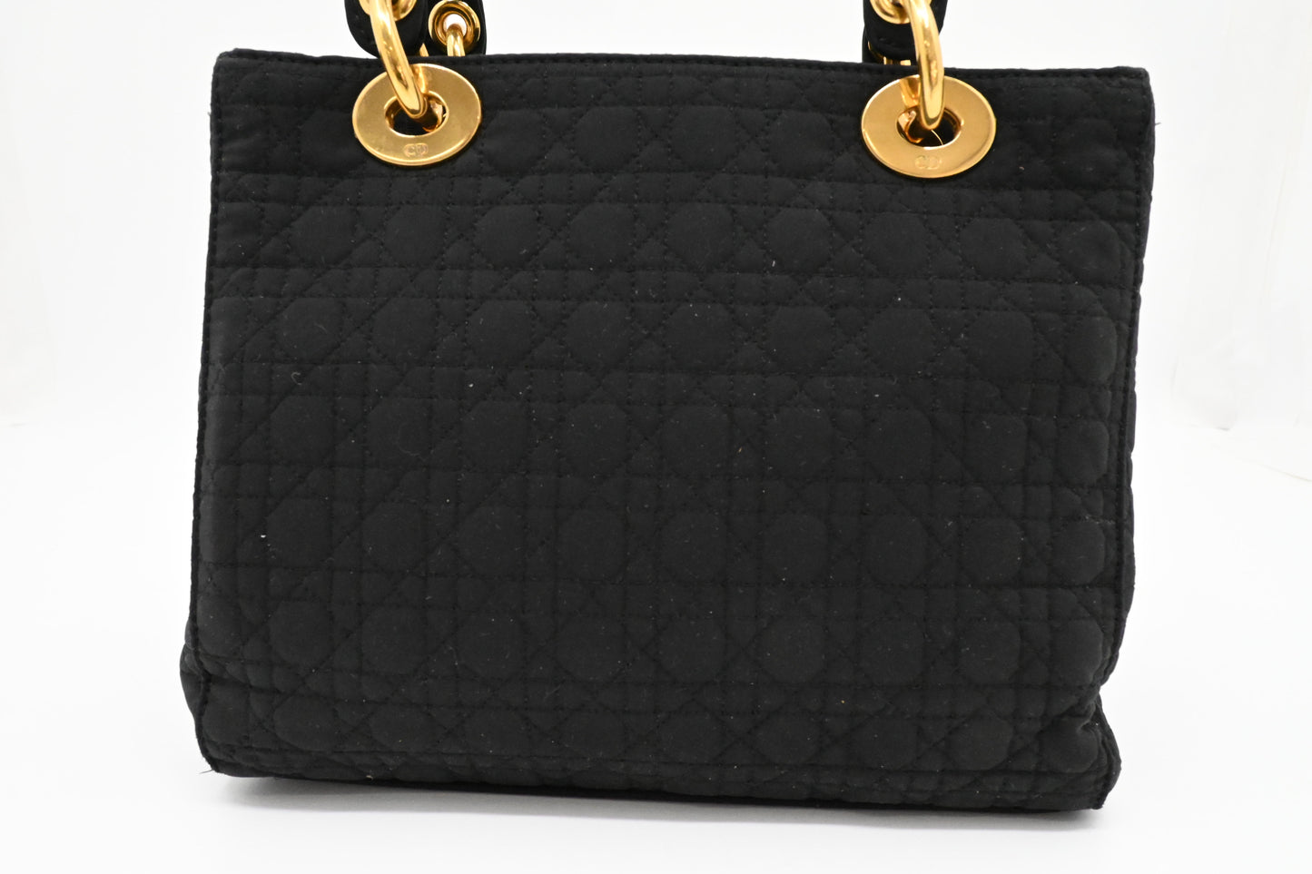 Dior Small Lady Dior in Black Cannage Nylon