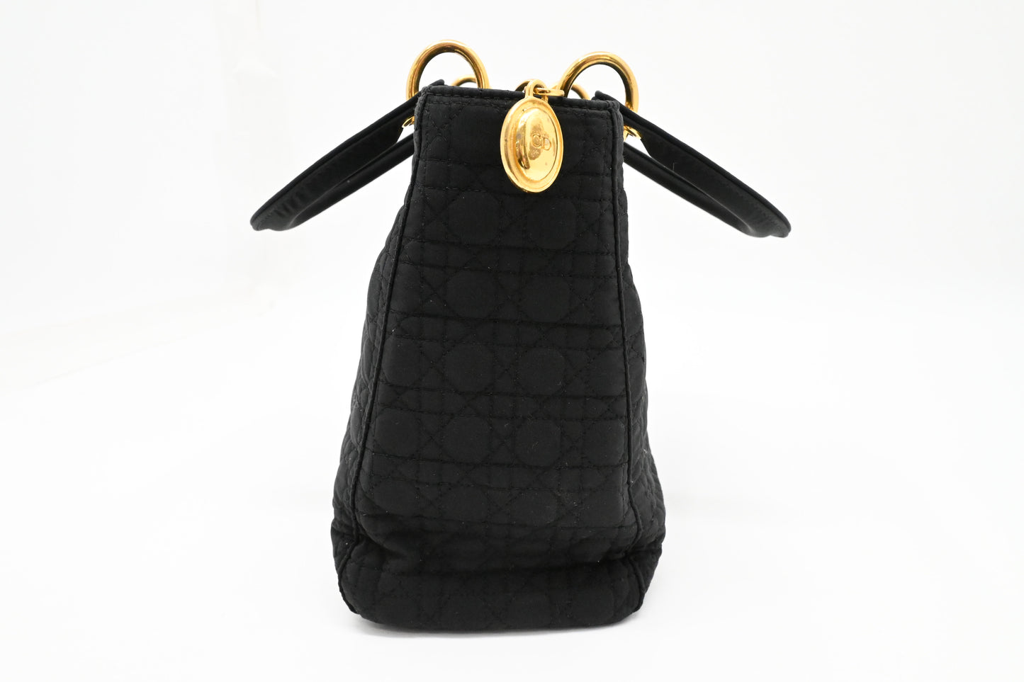 Dior Small Lady Dior in Black Cannage Nylon
