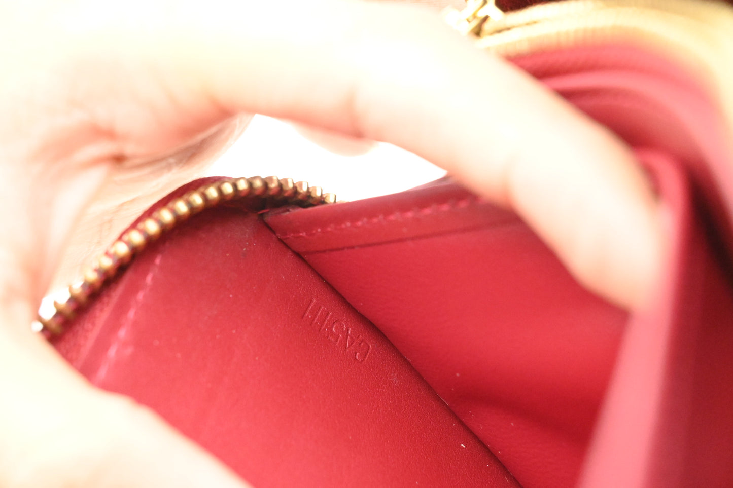Louis Vuitton Long Zippy Wallet in Red Vernis Leather