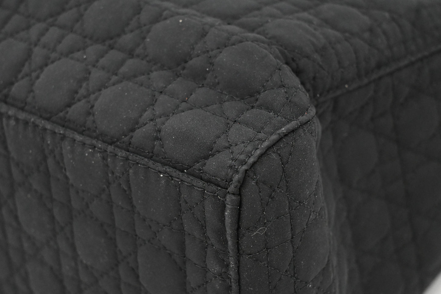 Dior Small Lady Dior in Black Cannage Nylon