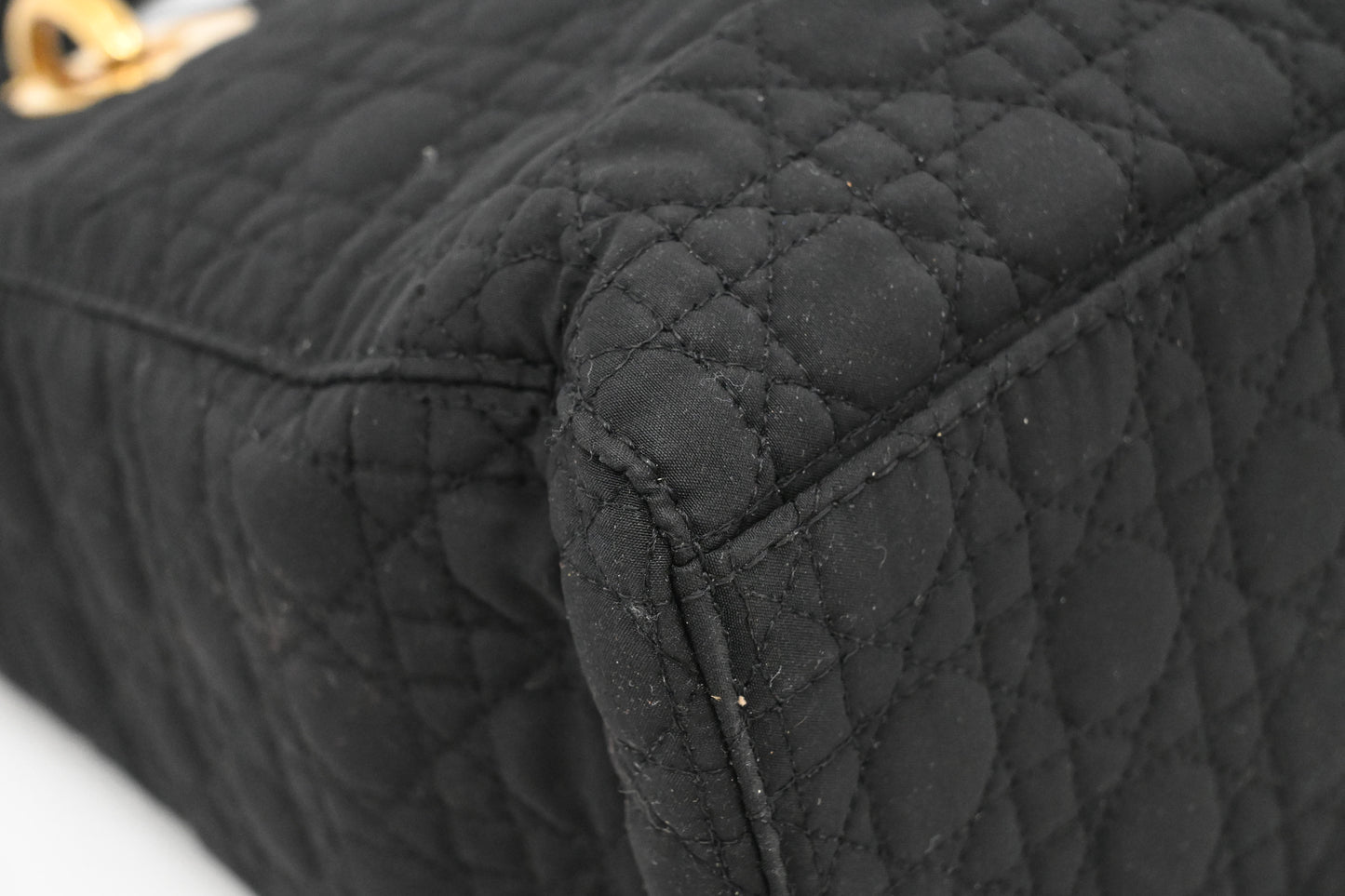 Dior Small Lady Dior in Black Cannage Nylon