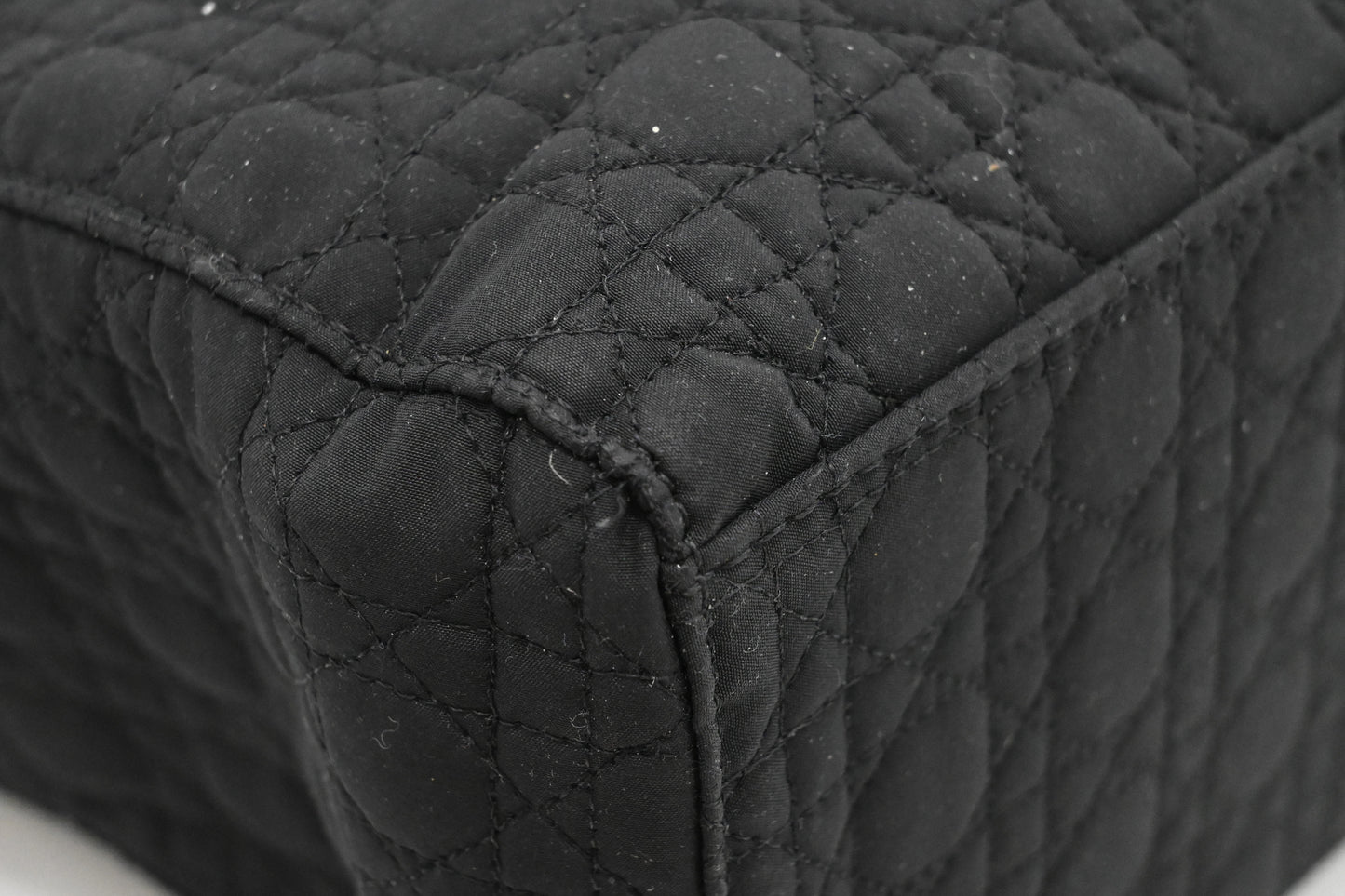 Dior Small Lady Dior in Black Cannage Nylon