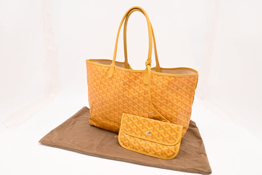 Goyard Saint Louis PM in Yellow Goyardine Canvas