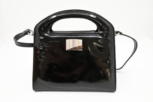Loewe Two Way Bag in Black Patent Leather