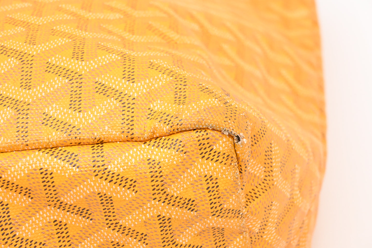 Goyard Saint Louis PM in Yellow Goyardine Canvas