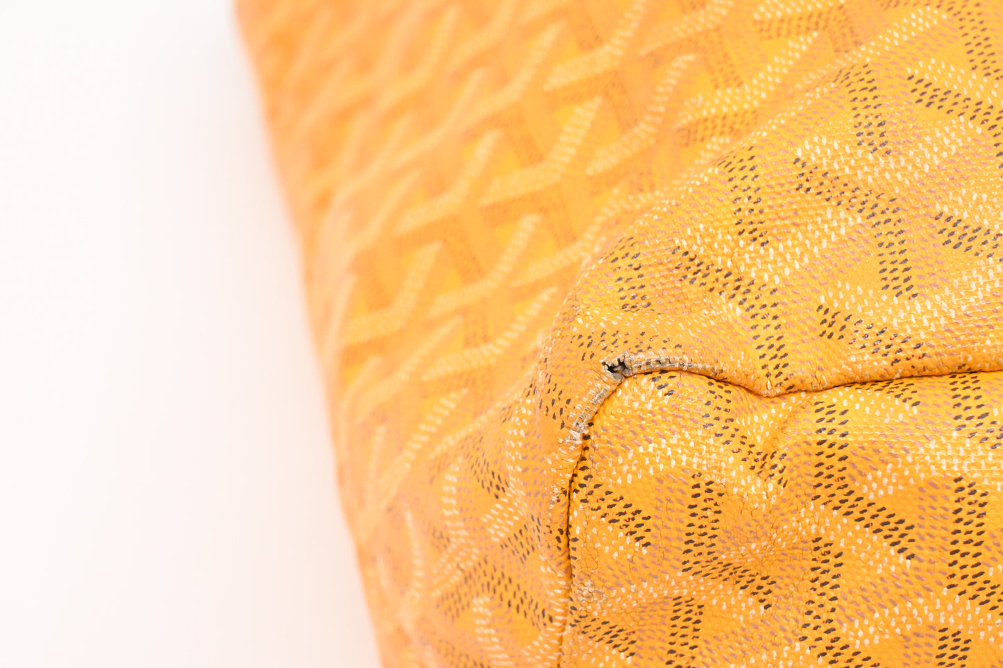 Goyard Saint Louis PM in Yellow Goyardine Canvas