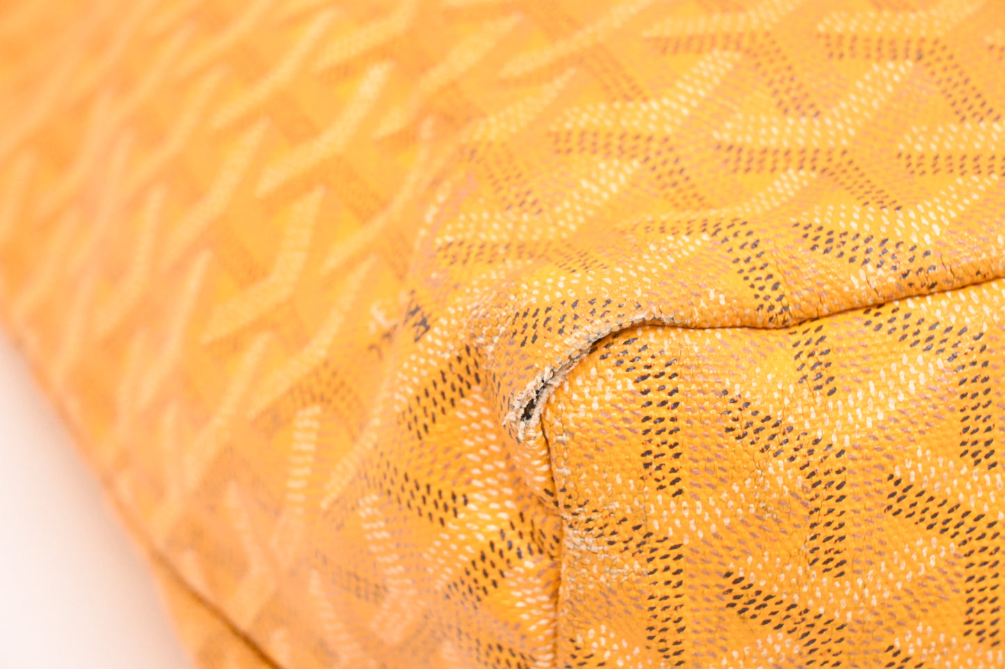 Goyard Saint Louis PM in Yellow Goyardine Canvas