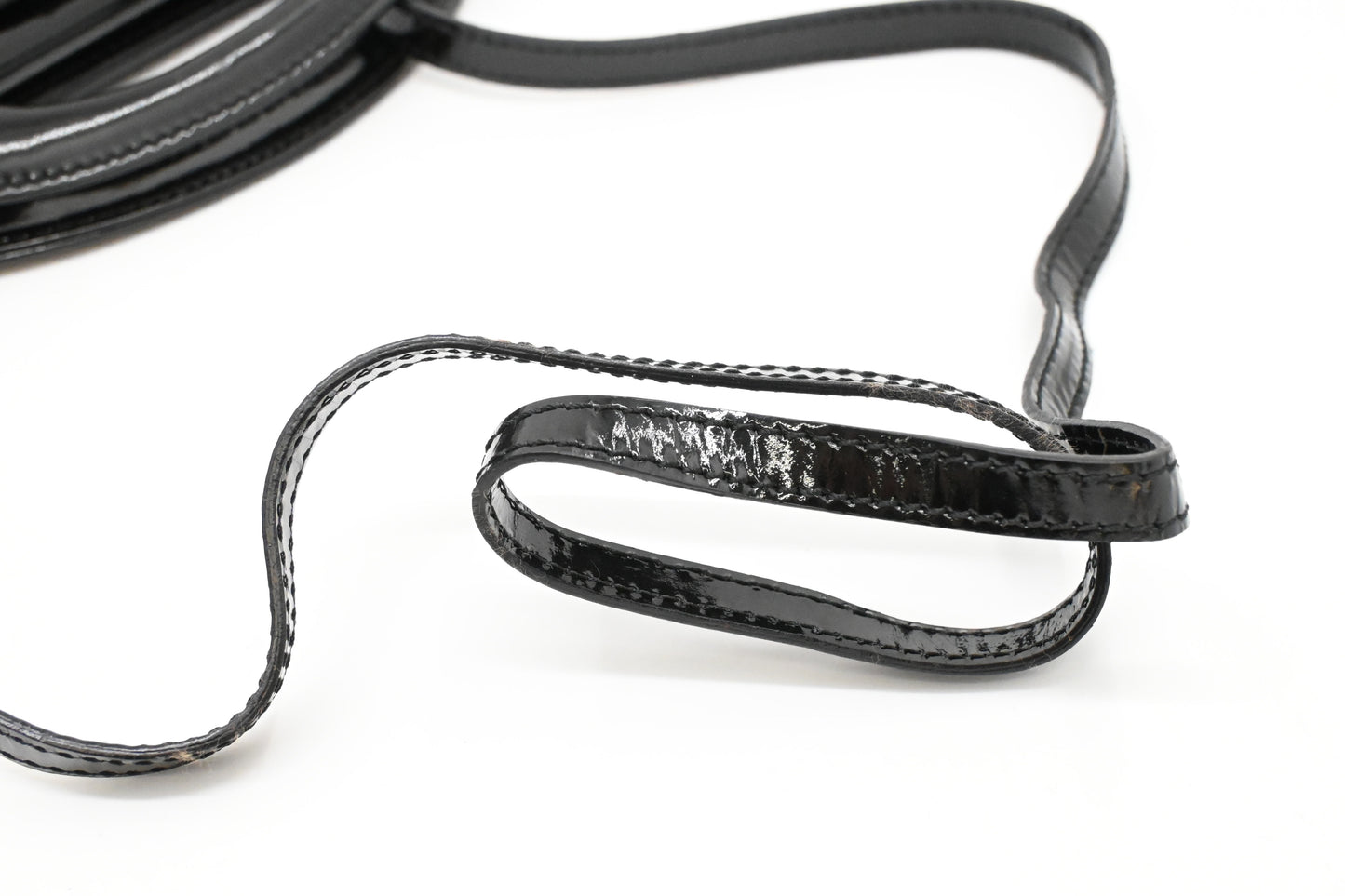 Loewe Two Way Bag in Black Patent Leather